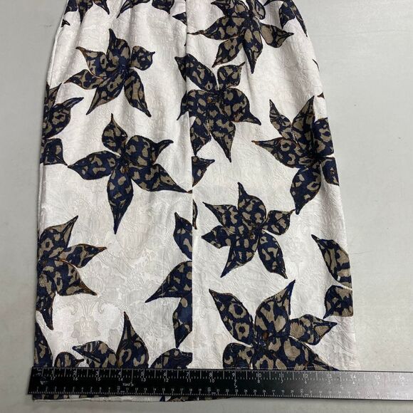 L’ATISTE‎ Women’s Floral Dress Size Small Blue Gold White - Picture 9 of 12